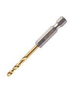 Milwaukee Shockwave Drill Bit RED HEX 1/4in Shank (Pack=2) 3.2x66.5mm HSS Titanium Nitride