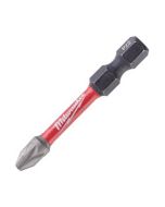 Milwaukee Shockwave Screwdriver Bit Pozidrive PZ2 Impact Duty (Pack=10) 50mm