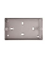 MK 2004ALM Albany Box 2 Gang Surface c/w 7 x 20mm Knockouts 86x146x41mm Aluminium