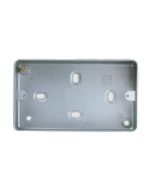 MK K897WHI Metalclad Plus Box 2 Gang Surface c/w KO 86x146x40mm White