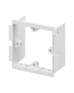 MK VP131WHI Prestige 3D Box Back 1 Gang for Skirting Trunking White PVC