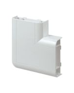 MK VP195WHI Prestige 3D Bend Flat Angle Up for Skirting Trunking White PVC