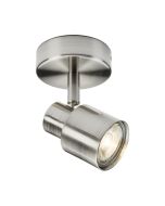 Knightsbridge CSP1BC GU10 Single Wall/Ceiling Spotlight Brushed Chrome
