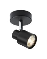 Knightsbridge CSP1MB GU10 Single Wall/Ceiling Spotlight Matt Black