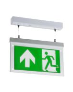 Knightsbridge EMLSUSL 2W LED Suspsended Exit Sign (Height Adjustable) c/w Up Legend