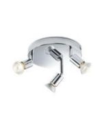 Knightsbridge NSPGU3C GU10 Multi Triple Spotlight 200mm Chrome
