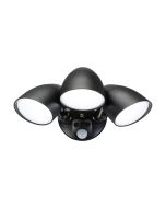 Knightsbridge SL30CCTB 30W LED Security Light CCT 3/4/5.5K IP65 Black c/w PIR & Light Sensor & Manual Override