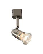 Knightsbridge TRKSP3ABC 1 Circuit Track GU10 Modern Adjustable Spotlight Brushed Chrome