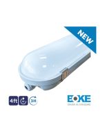 NET LED NET-43-12-04 Hilton Luminaire Linear LED NCF 5500K Emergency Self-Test 32W/40W 4ft 1200x125x88mm Grey Polycarbonate