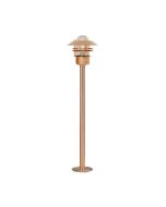 Nordlux 25078030 Blokhus Garden E27 IP54 Post Light 60W 230V 92x22cm Copper