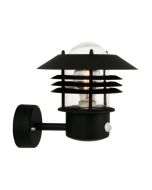 Nordlux 25101003 Vejers Sensor E27 IP54 Wall Light 60W 230V 23x22x26cm Black