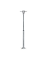 Nordlux 25168031 Vejers Garden E27 IP54 Post Light 60W 230V 215x39cm Stainless Steel