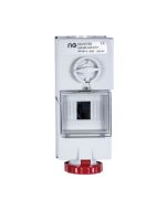 Niglon 16759 Schyller Wall Interlocking Switched 3P+E+N Socket IP44 16A 415V Red