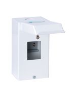 Niglon EM3220L 2 Module c/w Drop Lid IP20 Consumer Unit 225x80x62mm Metal Clad