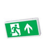 NVC Lexington LED Emergency Exit Box Self Test 3hrM White c/w Up Legend