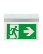 OVIA OVEM6211LR Hanex Emergency LED Left/Right Legend Exit Sign Wall/Ceiling Maintained 2W