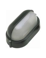 Ovia OVOL420BK BARRA 60W Max. E27 Oval Bulkhead With Eyelid - Black