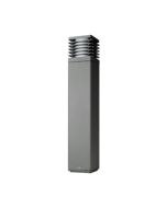 OVIA OVOL644GY Trinity E27 Opal Slatted IP54 Bollard 11W 150x150x800mm Grey