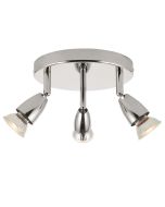 Saxby 43279 Amalfi GU10 3 Light Multi Spotlight Chrome Dimmable IP20