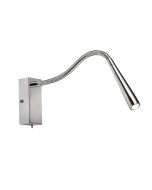 Saxby 50605 Madison 1W LED Reading Wall Light 3000K IP20 Chrome c/w Toggle Switch