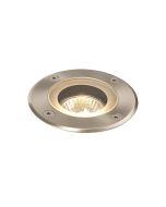 Saxby 52212 Pillar GU10 Round Groundlight IP65 Stainless Steel/Clear 102mm Cut-Out