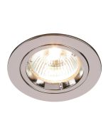 Saxby 52329 Cast GU10 Recessed Fixed Downlight Chrome 70mm Cut-Out