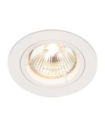 Saxby 52331 Cast GU10 Recessed Fixed Downlight White 70mm Cut-Out