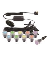 Saxby 59136 IkonPro 10xRGB Decking Light Kit 25mm IP67 Stainless Steel
