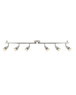 Saxby 61000 Amalfi 6 Light GU10 Bar Spotlight Chrome w/o Lamp