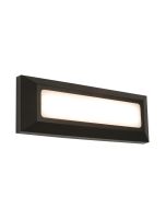 Saxby 61211 Severus 3W LED Rectangular Wall Light 3/4/6K IP65 Black 80x230x30mm