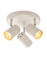Saxby 73685 Arezzo 3 Light GU10 Multi Spotlight White/Matt Chrome