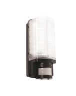 Saxby 73716 Motion 6W LED Bricklight 6000K IP44 Black c/w PIR Sensor