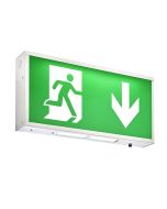 Saxby 73796 Sight 3W Emergency LED Exit Box 3hrM 6500K c/w Legends