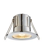 Saxby 74031 ShieldECO 5W LED Fire Rated Downlight 3K IP65 Chrome 57mm Cut-out