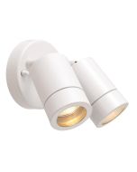 Saxby 75444 Palin GU10 Adjustable Twin Wall Light IP44 White