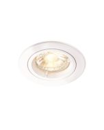 Saxby 76006 Cast GU10 Recessed Downlight 80mm Dia Matt White