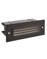 Saxby 78640 Seina 3.5W Louvre LED Bricklight 4000K IP44 225x85x2mm Black