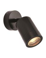 Saxby 78667 Odyssey GU10 Adjustable Wall Light IP65 Satin Black
