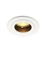 Saxby 81573 Cast GU10 Anti-Glare Recessed Downlight IP20 80mm Matt White