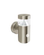 Saxby 92533 Pyramid 3.3W LED Lantern 6500K 300lm IP44 PIR Sensor Stainless Steel/Clear
