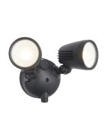 Saxby 99544 Salde 10W LED Twin Spot Floodlight 3/4/6K IP54 Matt Black