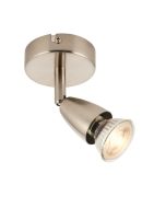 Saxby G2521013 Amalfi Spotlight Wall Adjustable c/w GU10 IP20 50W 240V Satin Nickel