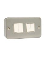 Click Essentials CL019 10AX 4 Gang 2 Way Plate Switch