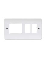 Click Mode CMA31102 2 Gang GridPro With Twin New Media Aperture Combination Plate