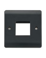 Click Mode CMA402AG 1 Gang MiniGrid Unfurnished Plate - 2 Aperture