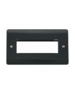 Click Mode CMA426AG 2 Gang MiniGrid Unfurnished Plate - 6 Aperture