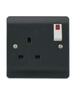 Click Mode CMA835AG 13A 1 Gang DP Switched Socket Neon