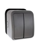 Click Aquip66 OA412AGU 10AX 2 Gang 2 Way IP66 Weatherproof Switch Unit