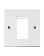 Click PRW310 1 Gang New Media Unfurnished Plate - 1 Aperture