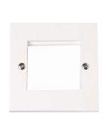 Click PRW311 1 Gang New Media Unfurnished Plate - 2 Aperture